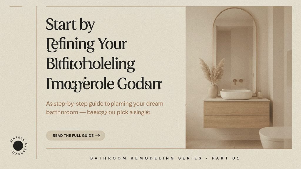 Start by Defining Your Bathroom Remodeling Goals