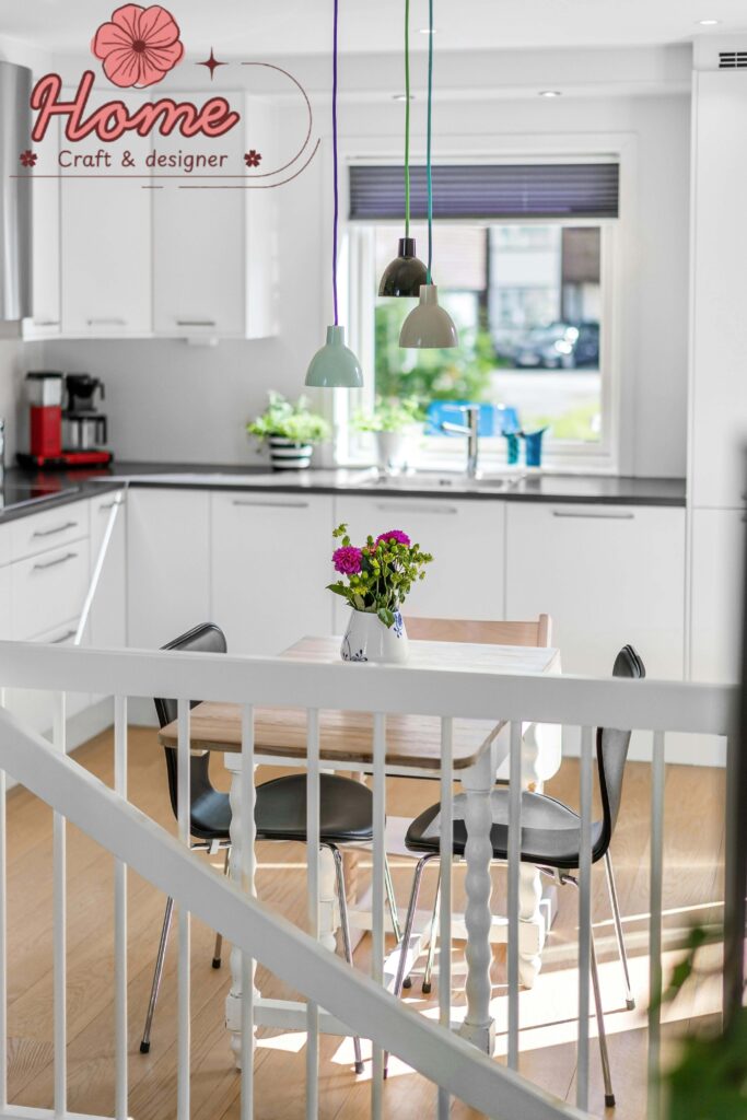 Person photographing rooms in a showroom that appeal to their personal design sensibility