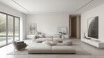 Clutter-free modern living room.