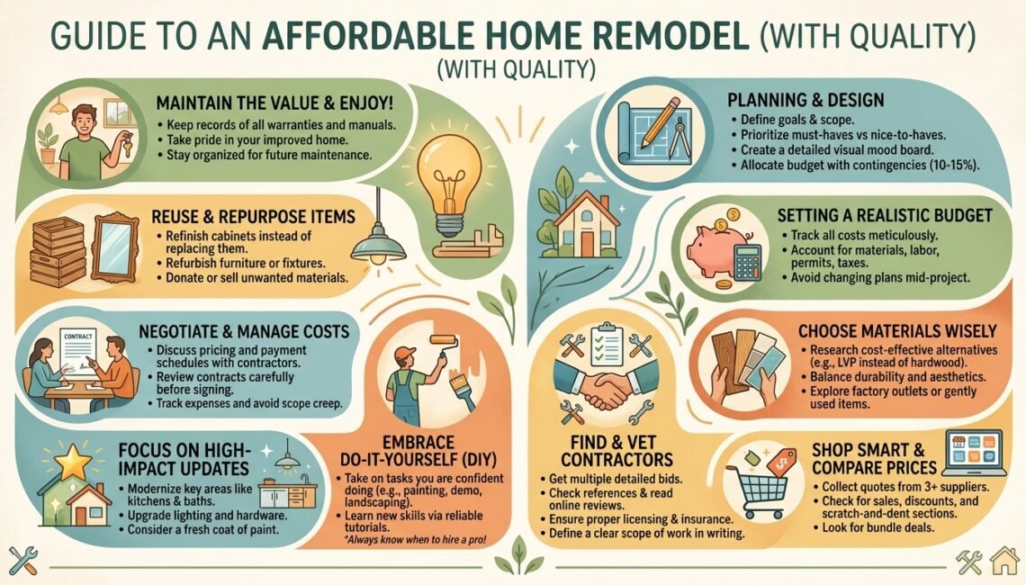 How to Plan an Affordable Home Remodel Without Sacrificing Quality
