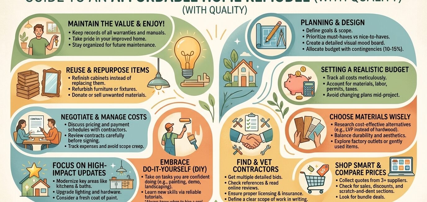 How to Plan an Affordable Home Remodel Without Sacrificing Quality