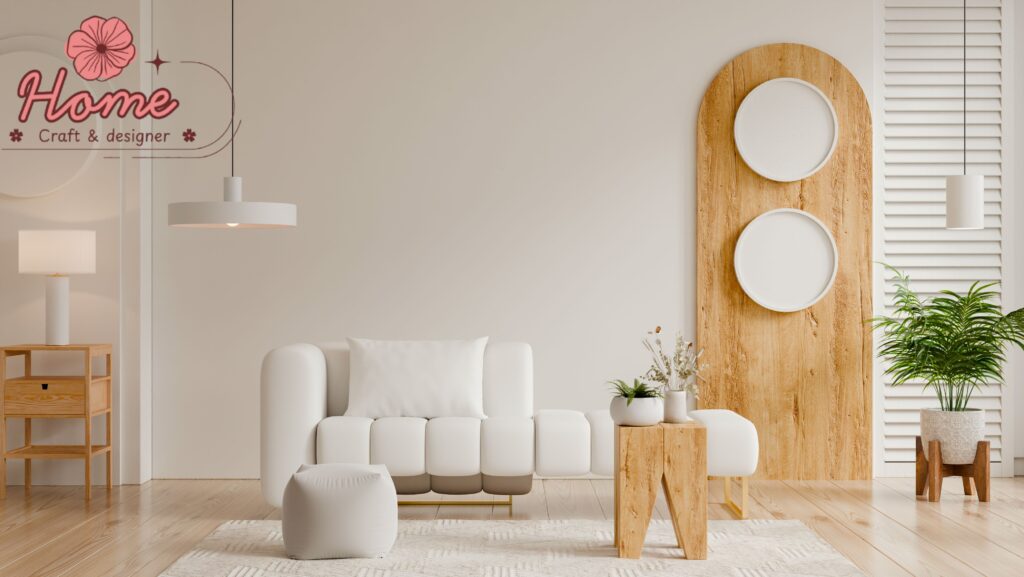 Japandi style bedroom in an Australian home with minimalist timber furniture and neutral tones