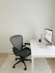 Minimalist home office setup.
