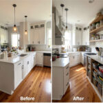 Modern Kitchen Before and After Renovation