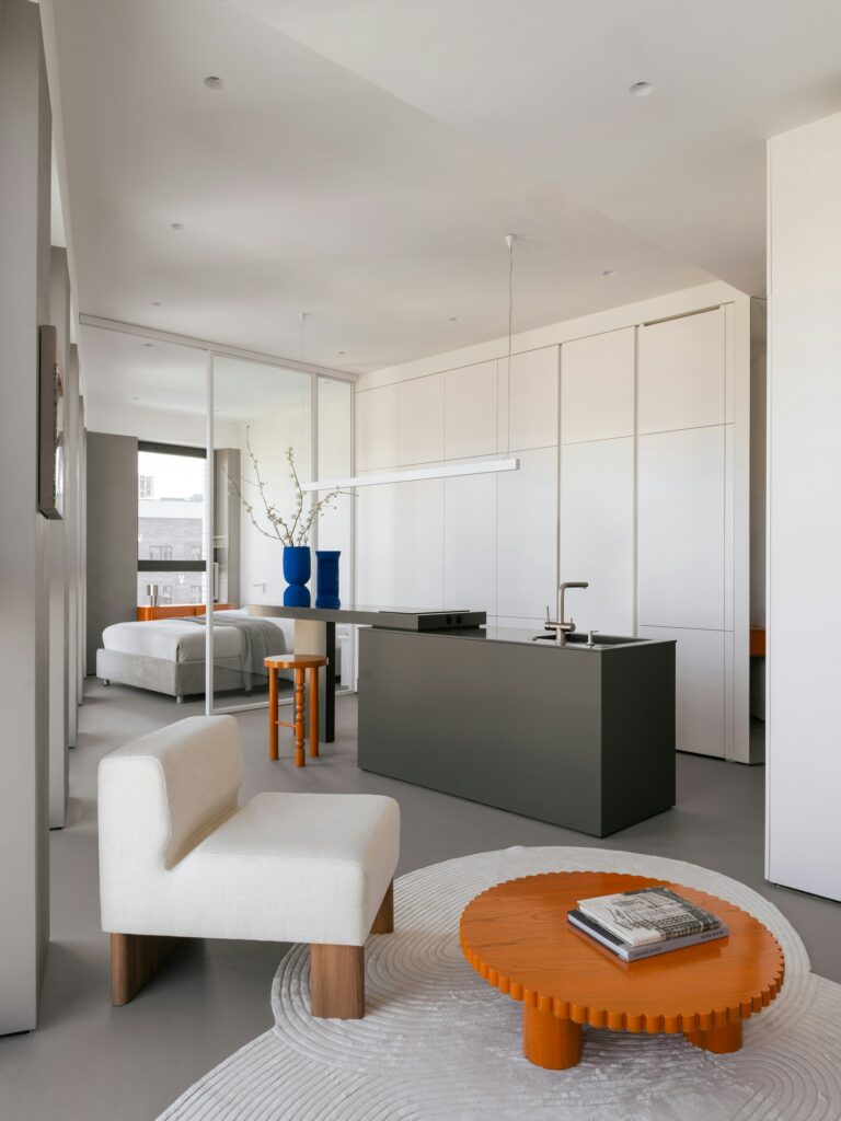 Multifunctional furniture in a small apartment.