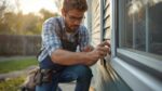 Professional demonstrating outdoor home improvement projects that add value technique