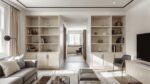 Smart storage solutions in a small apartment.